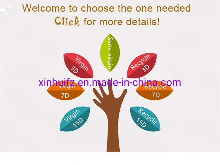 1.2D 1.4D 3D Recycled Polyester Staple Fiber