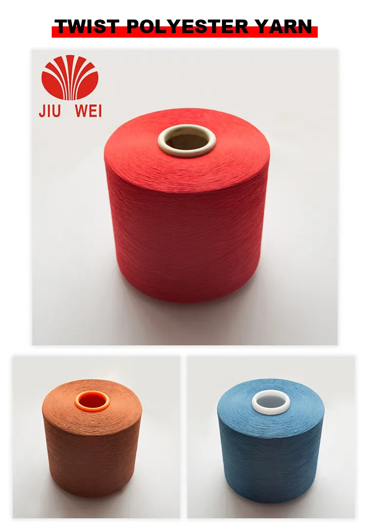 100% Polyester Yarn DTY 75D/144f/2 SD RW Nim AA S+Z