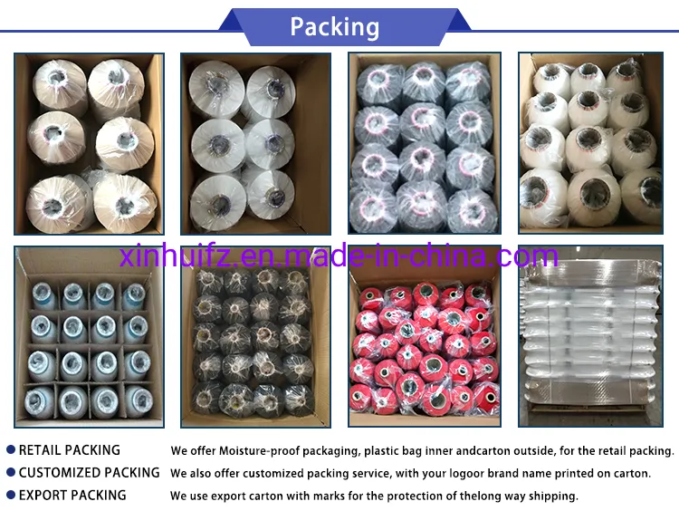 100% Polyester Yarn for Weaving DTY 300d/96f SD Black Nim Him