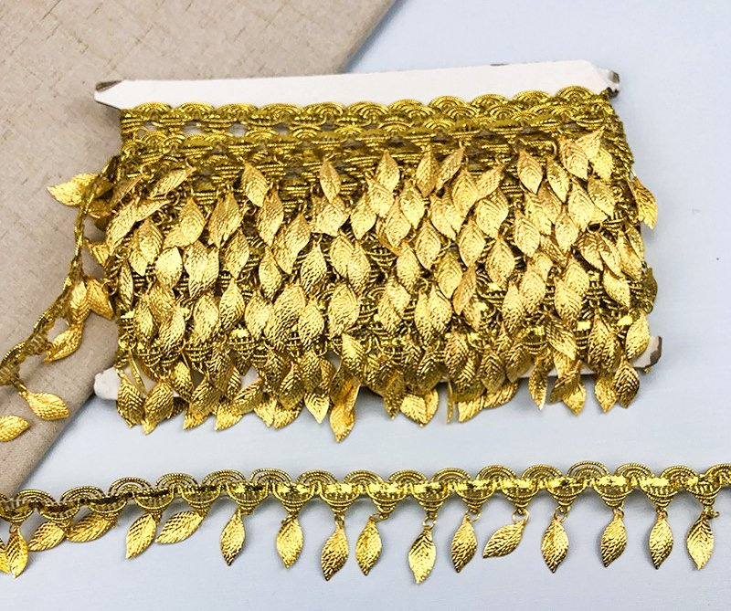 18 Designs Gold Metallic Metal Coins Lace Tassel for Luxury Docoration