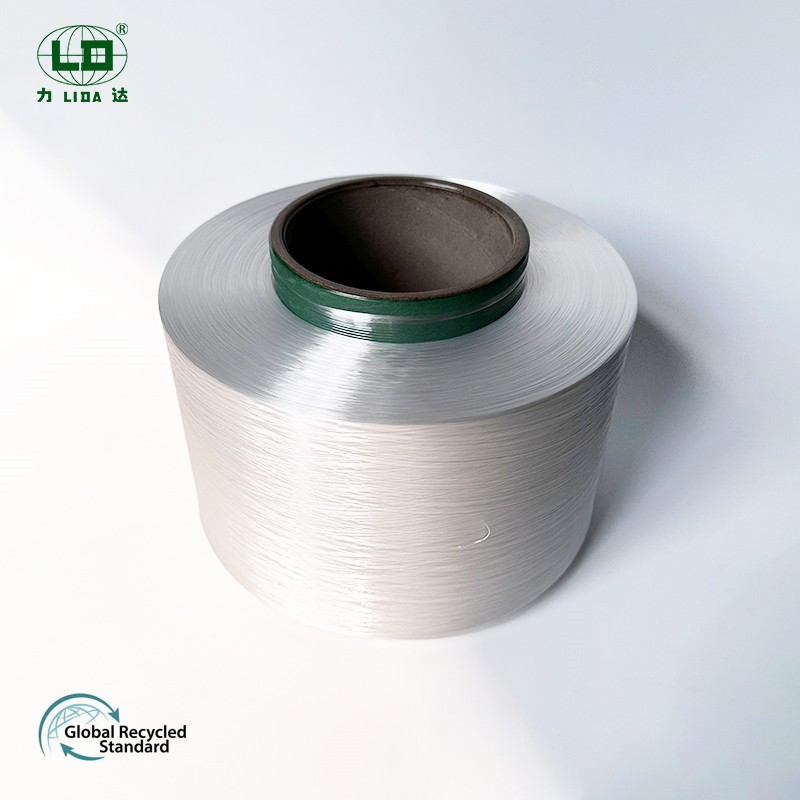 How do consumers perceive recycled yarn compared to organic or virgin fibers