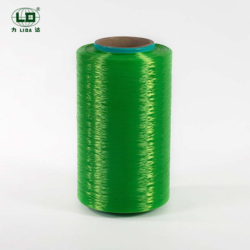 Why is Full Dull Polyester Dope Dyed Filament Yarn preferred for high-performance outdoor and sportswear fabrics