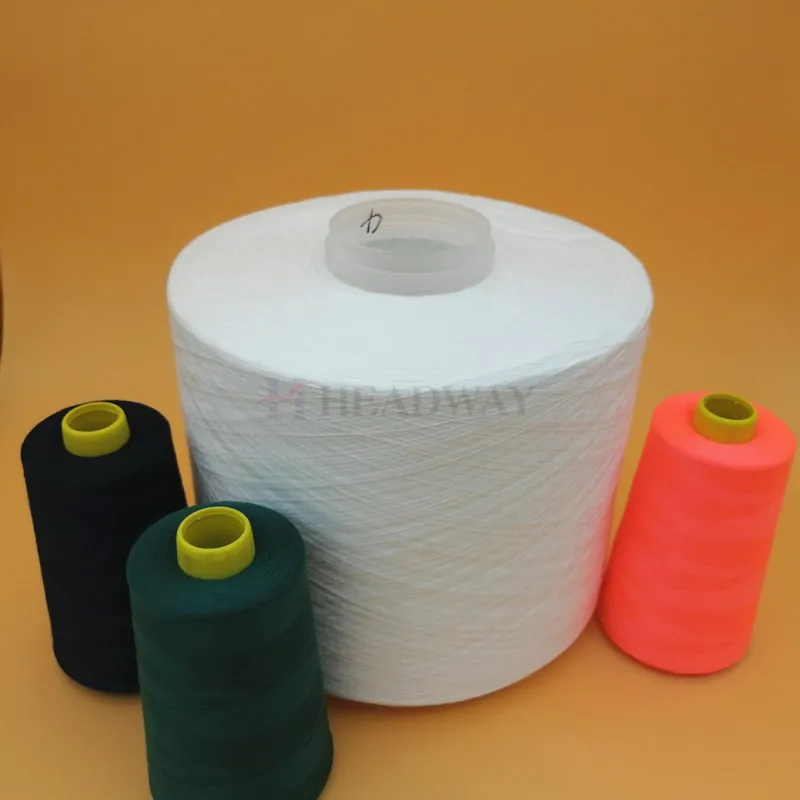42s/2 45s/2 Raw White 100% Spun Polyester Yarn for Sewing Thread