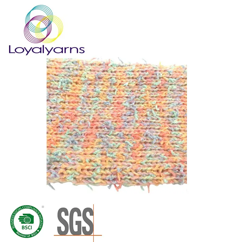 50%Acrylic 50%Polyester Fancy Melange Crochet Yarn for Sweater Knitting Ly-A319
