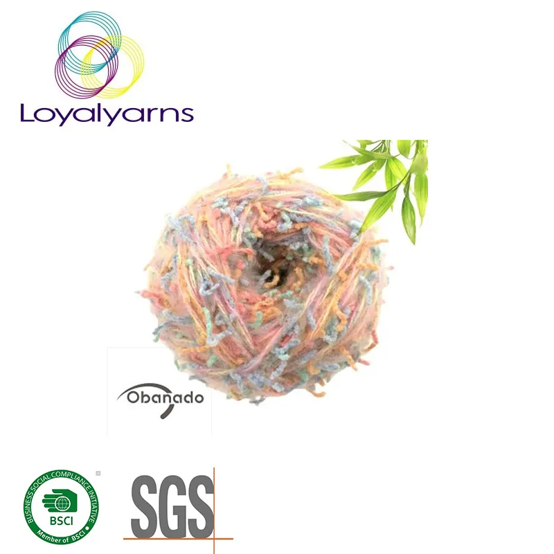 50%Acrylic 50%Polyester Fancy Melange Crochet Yarn for Sweater Knitting Ly-A319