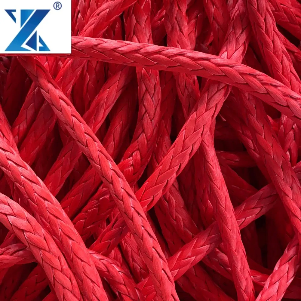 64mm UHMWPE Rope 2200kn Hmpe Cordage Hawser Rigging Rope for Mooring, Towing and Tug Lines, Hoisting and Lifting