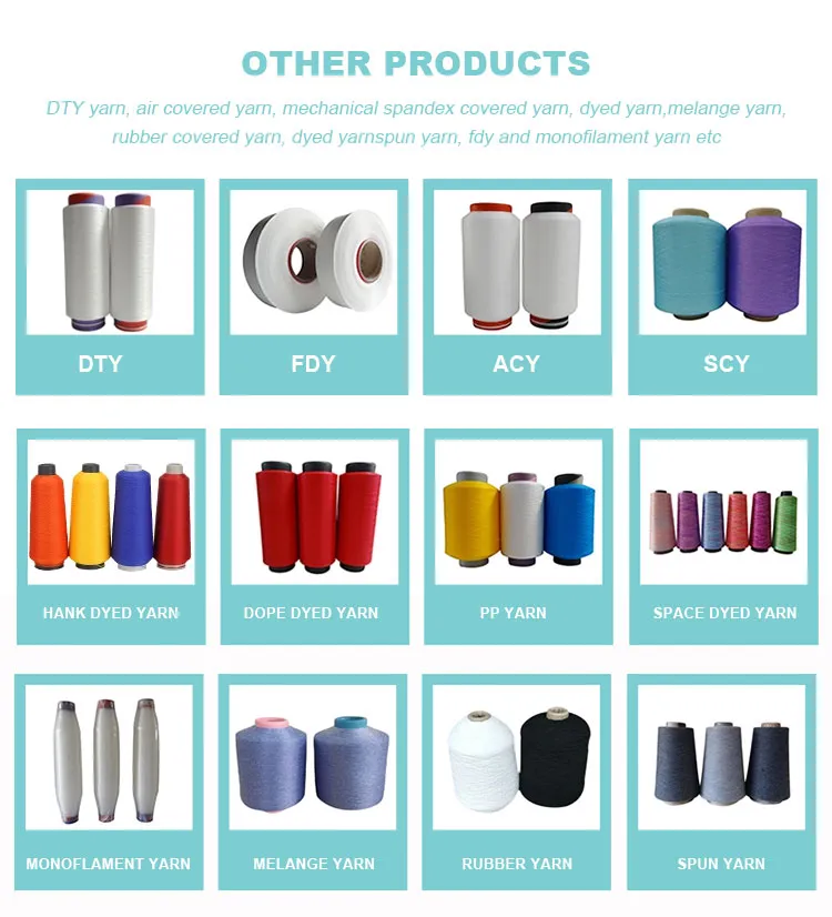 70d/68f 100% Polyamide RW SD Nylon 6 DTY Elastic Yarn for Socks