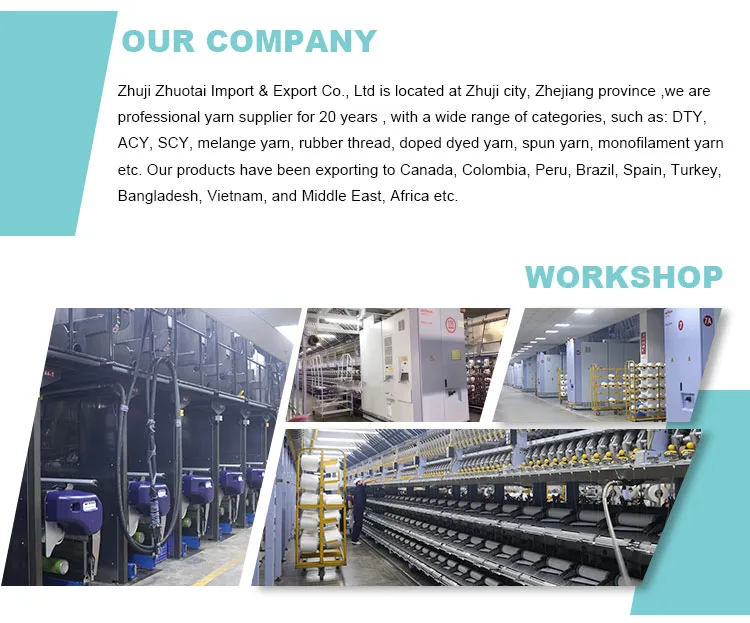 70d/68f 100% Polyamide RW SD Nylon 6 DTY Elastic Yarn for Socks