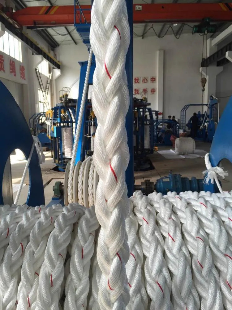 8 Strand Super Quality Nylon/PP/UHMWPE/Hmpe/Polyester Ship Rope Mooring Rope with Lr Certificated