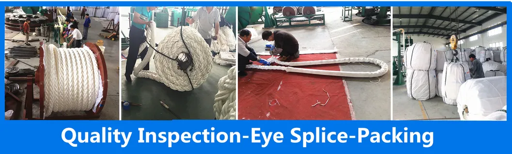 85mm 8 Strand PP Polypropylene Mooring Rope