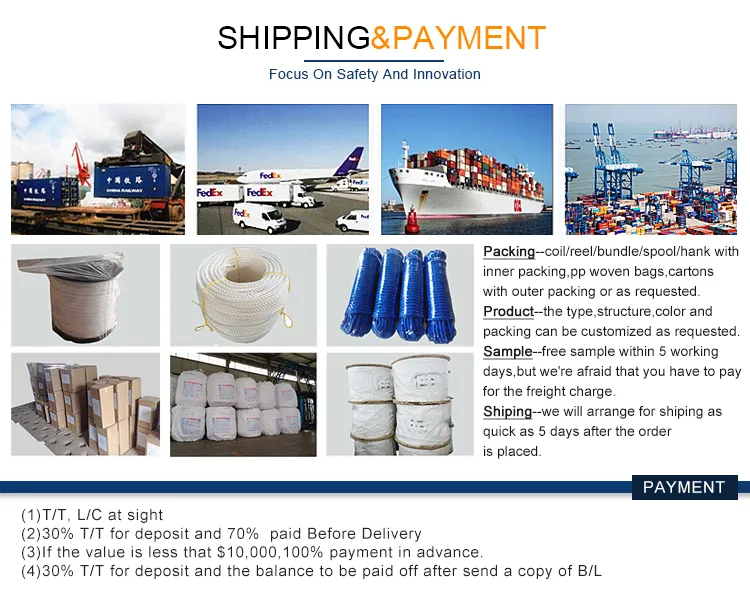 85mm 8 Strand PP Polypropylene Mooring Rope