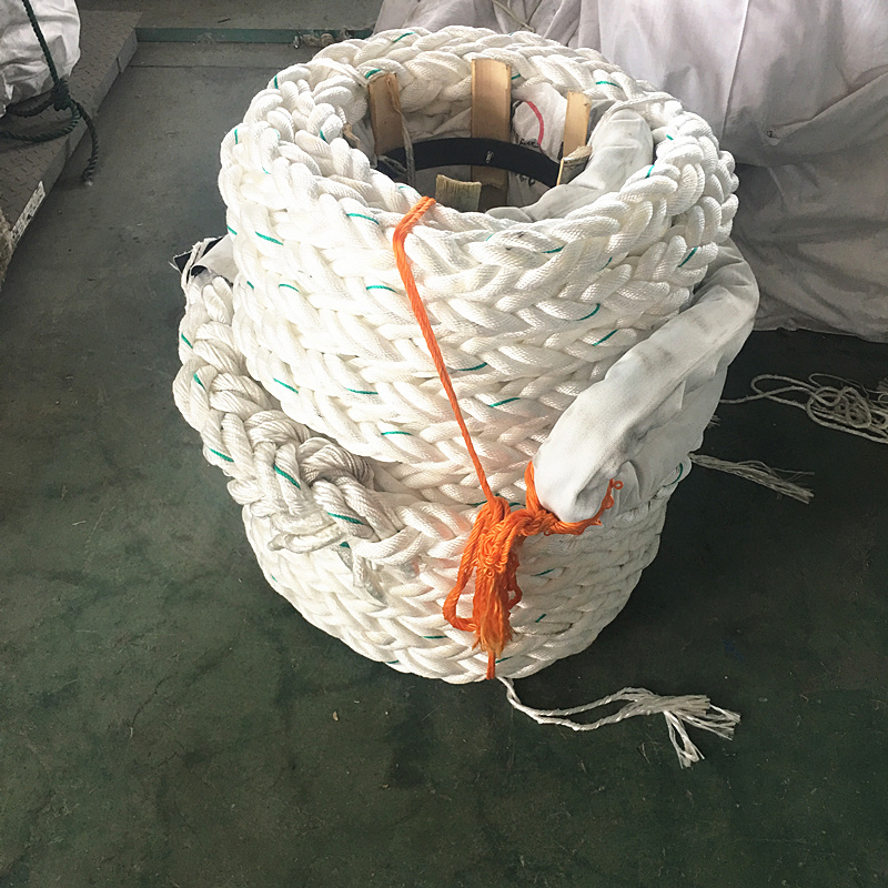 85mm 8 Strand PP Polypropylene Mooring Rope
