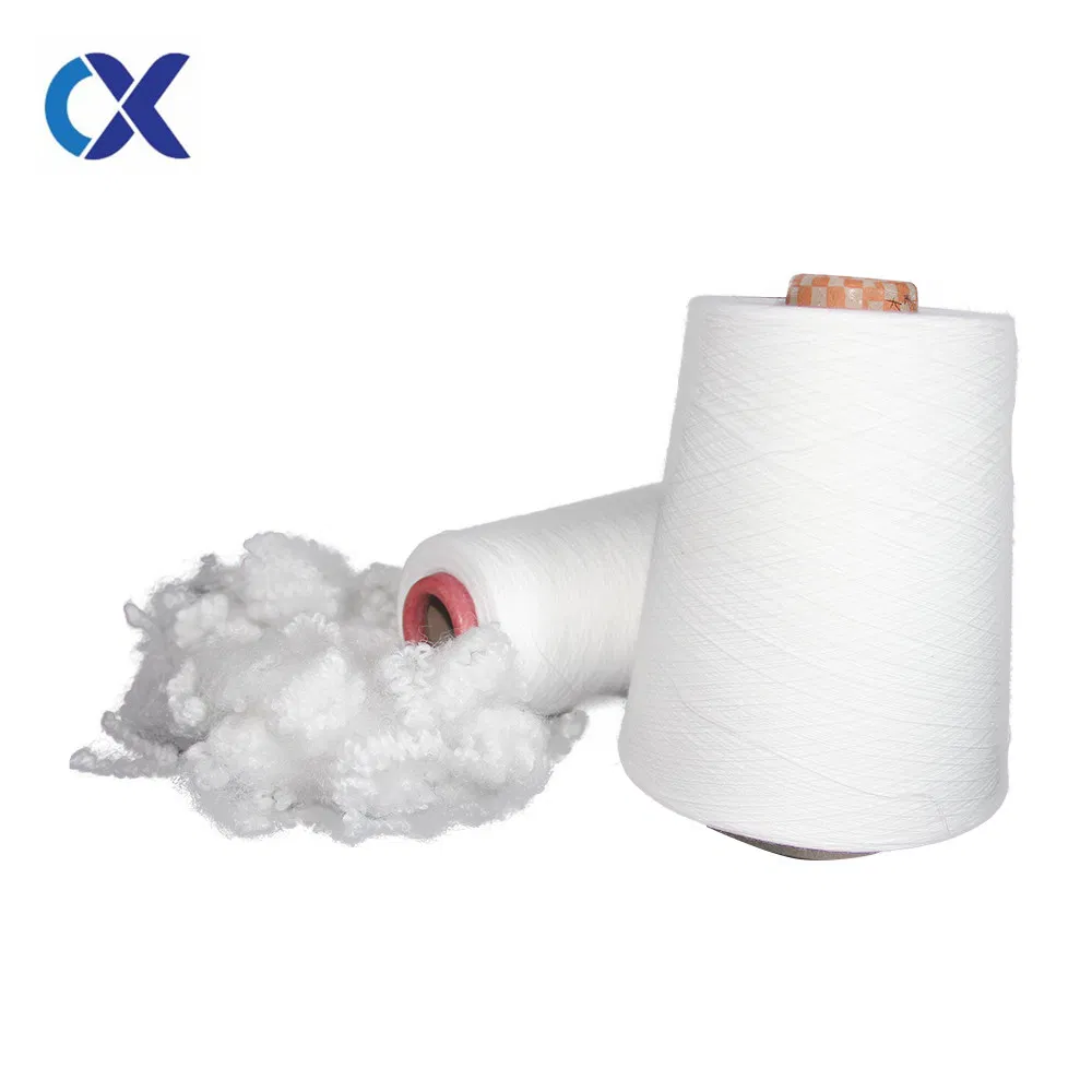 AA Grade 30s China Spun Polyester Yarn for Knitting and Weaving