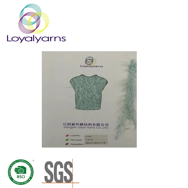 Anti-Pilling Dyed Colornylon/Acrylic/Polyester Hand Knitting Yarn Fine Soft Yarn Ly-N147