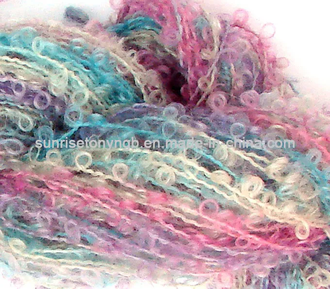 Best Price Boucle Hand Knitting Polyester Spun Yarn