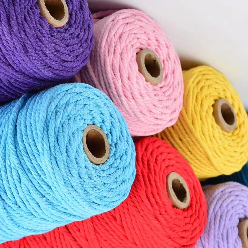 Cotton Cord 3 Ply Twisted Macrame Cotton Rope DIY Projects