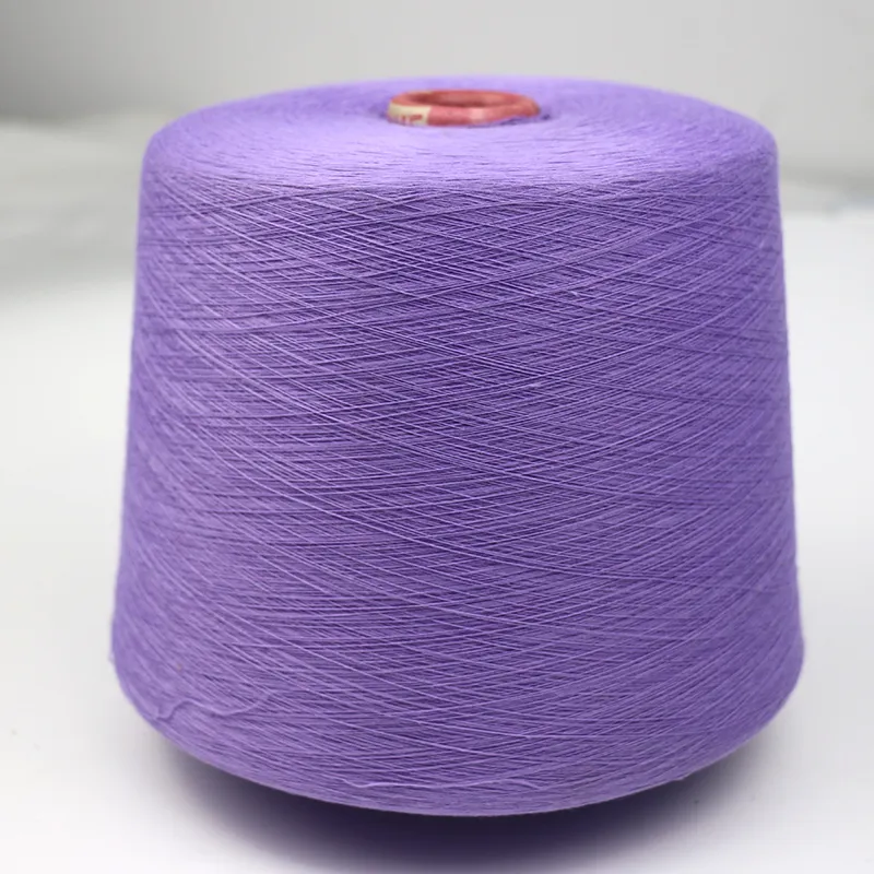Cotton Knitting Spun Weaving Polyester Yarn 21s
