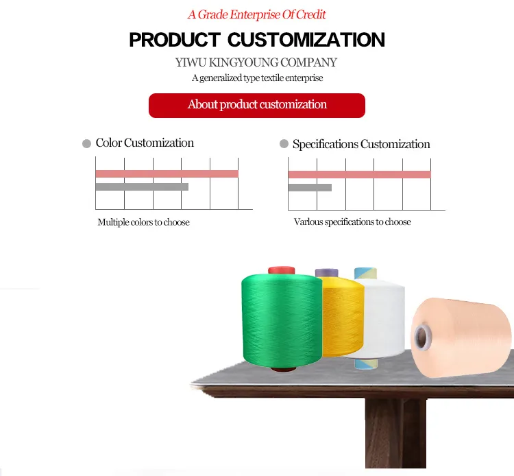 Cotton Knitting Spun Weaving Polyester Yarn 21s