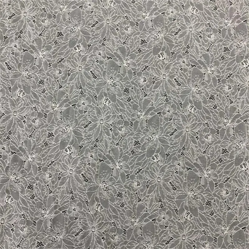 Custom Beautiful Fashion Flowers Stretch Guipure Lace Dress Fabric for Dresses