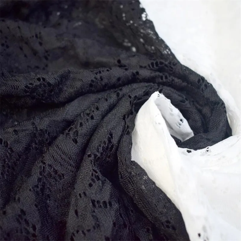 Custom Embroidery Fashion Elegant Glitter Tulle for Women and Frock Design Eyelet Lace Fabric for Dress Making