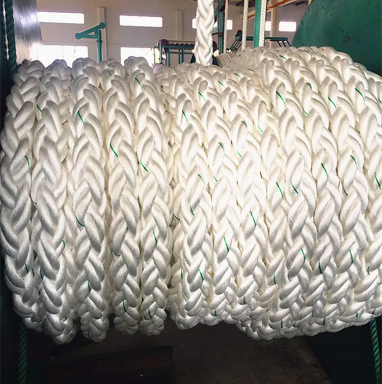 Dia 5 Inch 40mm 323kn 8 Strand PP Multi Braided Rope for Sale