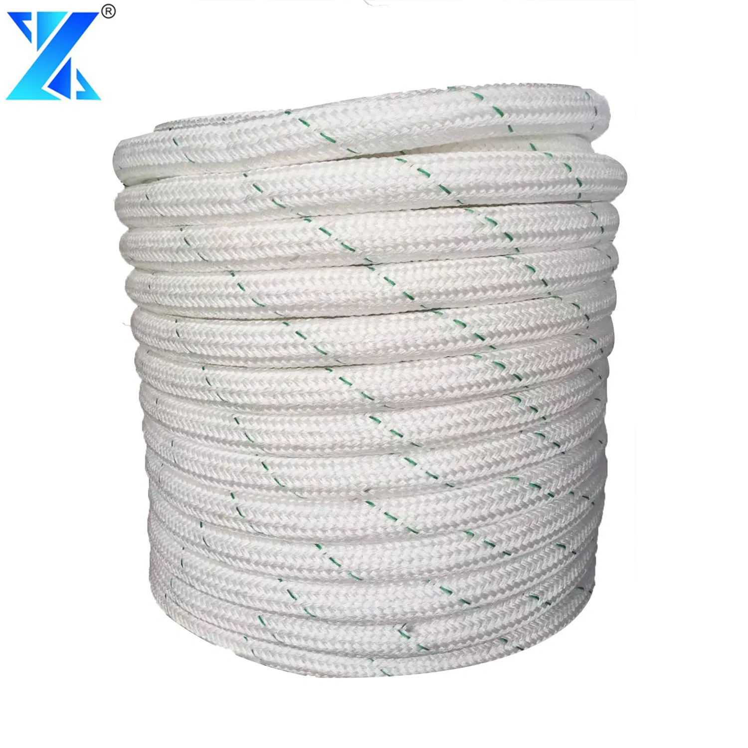 Double Braided Polyester Pulling Rope with Eye Loop for Marine & Winching 5/8