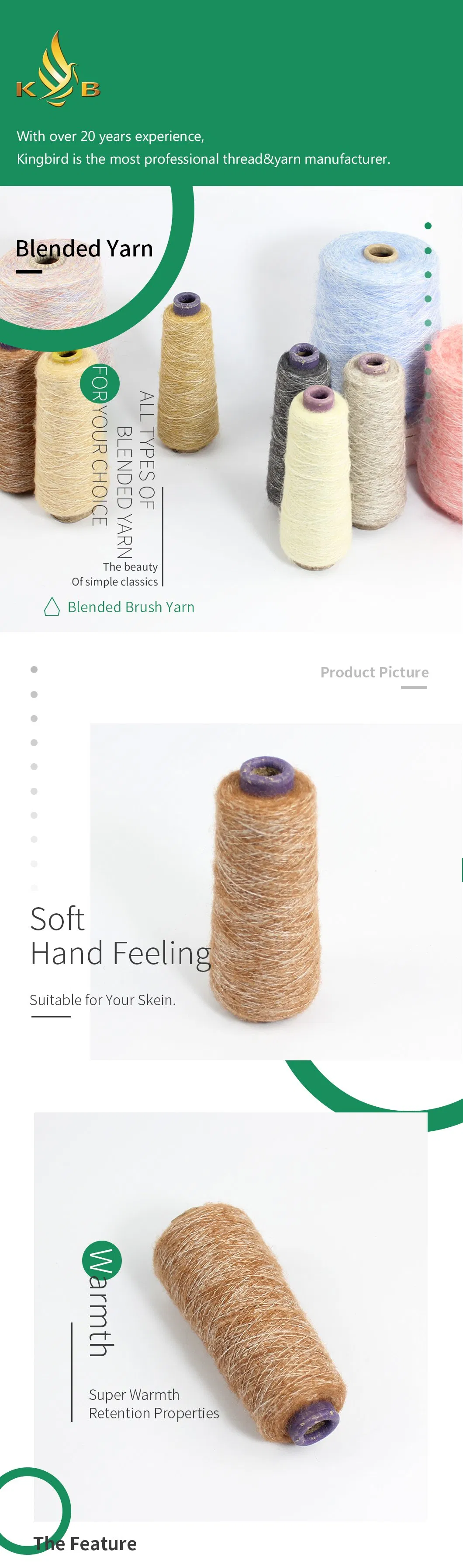 Elastic Brushed Yarn Wool Knitting Yarn Fancy Yarn