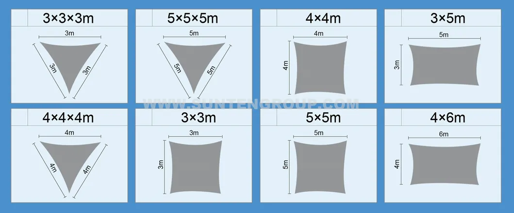 EU Standard Balcony Net, Privacy Screen, Shade Cloth, Sun Shade Sail in 160GSM, 180GSM, 320GSM, etc