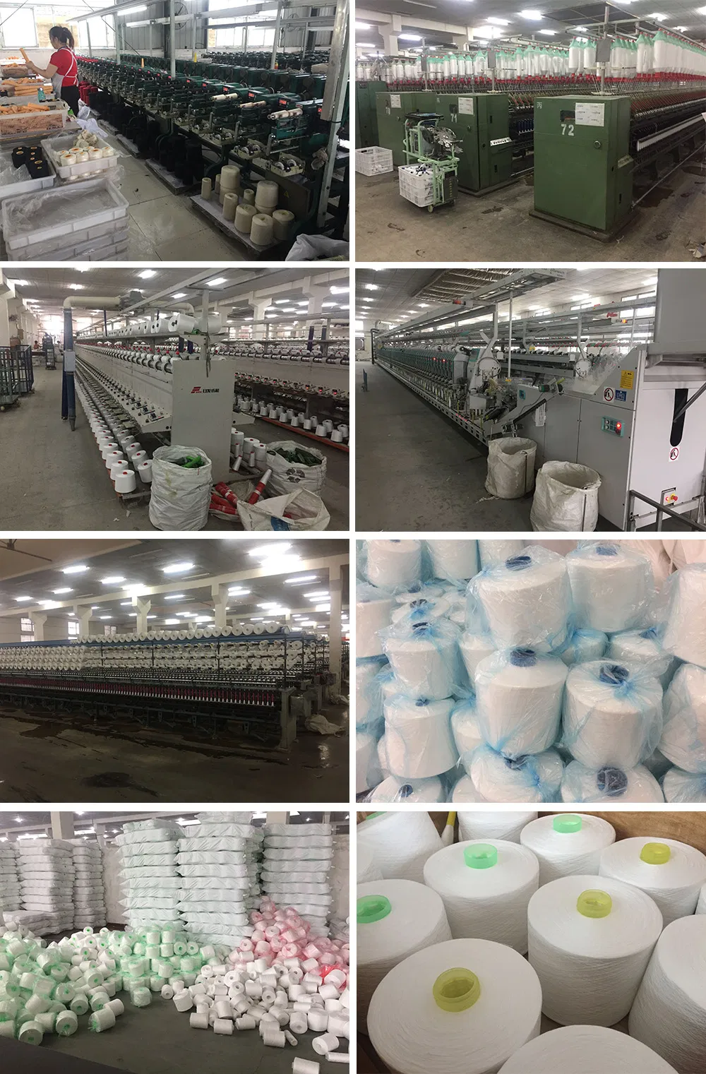 Factory Supply 100% Virgin Polyester Sewing Thread for Knitting 60s/3