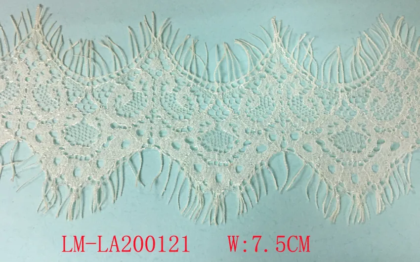 Fashion Lace Black and White 7cm 8cm 5cm 24cm Lace Purfle Hot Sale Fashion Lace Polyester Lace Nylon Lace Double Eyelash Lace Garment Accessory