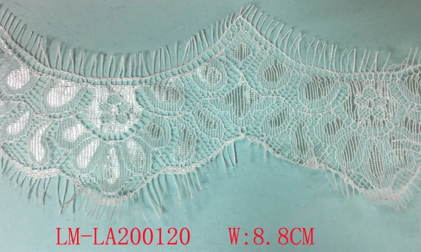 Fashion Lace Black and White 7cm 8cm 5cm 24cm Lace Purfle Hot Sale Fashion Lace Polyester Lace Nylon Lace Double Eyelash Lace Garment Accessory