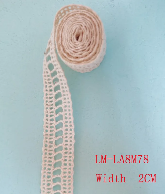 Garment Accessories Retail DIY Artic Trimming Wholesale Lace Trim Weaving Wave Lace Purfle Torchon Line Lace Yarn 100% Cotton Crochet Lace Roll