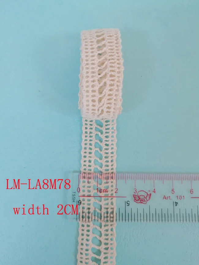 Garment Accessories Retail DIY Artic Trimming Wholesale Lace Trim Weaving Wave Lace Purfle Torchon Line Lace Yarn 100% Cotton Crochet Lace Roll