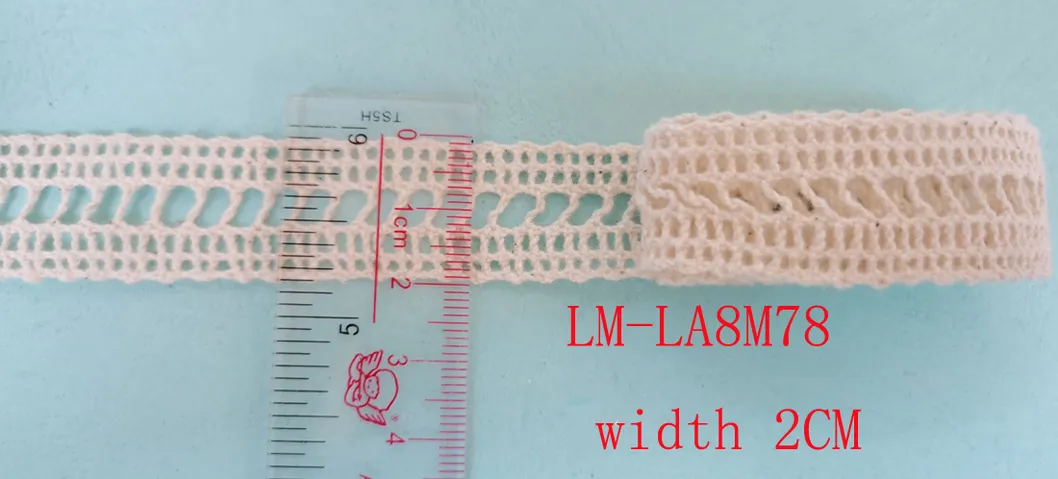 Garment Accessories Retail DIY Artic Trimming Wholesale Lace Trim Weaving Wave Lace Purfle Torchon Line Lace Yarn 100% Cotton Crochet Lace Roll