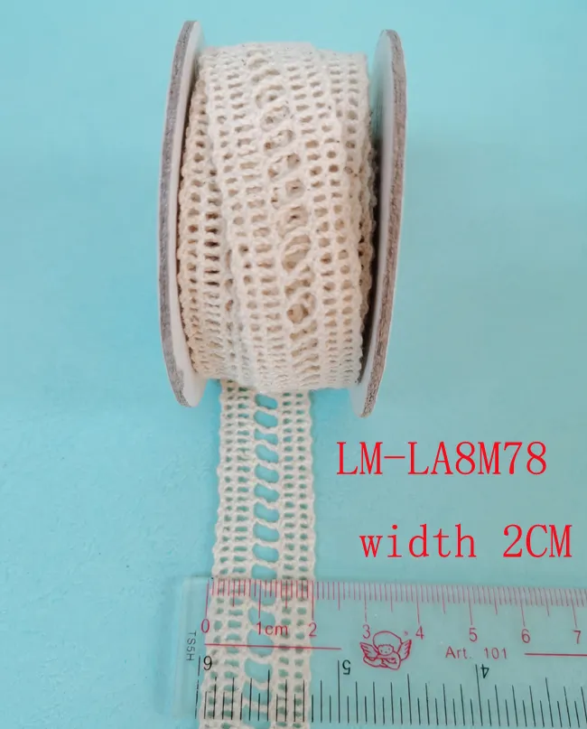 Garment Accessories Retail DIY Artic Trimming Wholesale Lace Trim Weaving Wave Lace Purfle Torchon Line Lace Yarn 100% Cotton Crochet Lace Roll