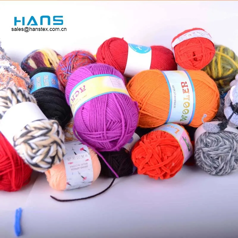 Hans Amazon Hot Sale Good Color Fastness 100 % Acrylic Yarn