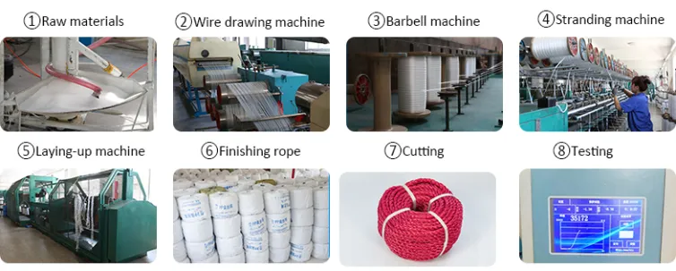 High Quality 4mm 6mm Jute Sisal Rope for Shipping Application