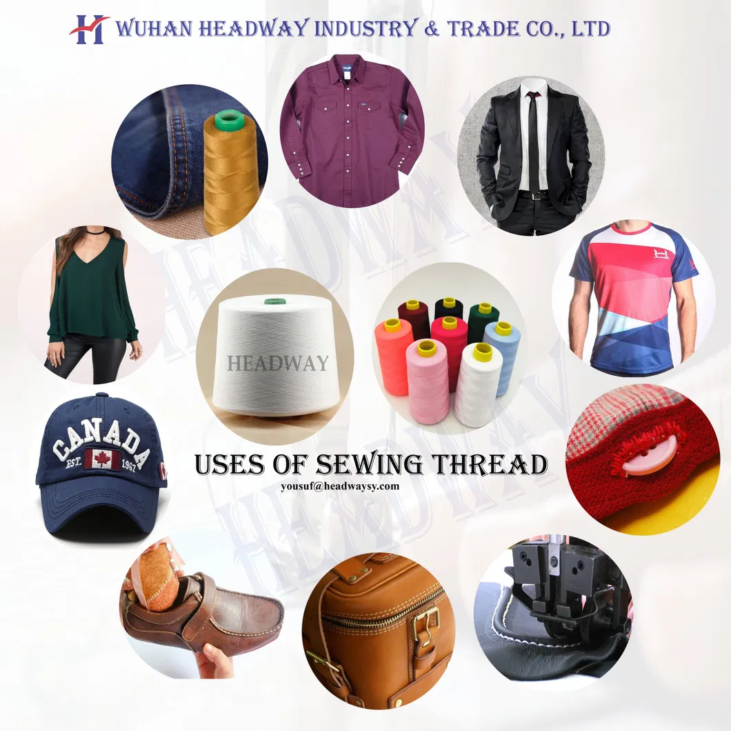 High Tenacity 100% Spun Polyester Yarn Sewing Thread Manufacturer in China