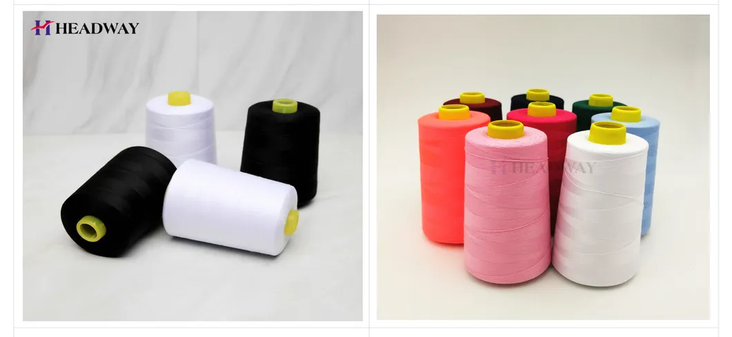 High Tenacity 100% Spun Polyester Yarn Sewing Thread Manufacturer in China