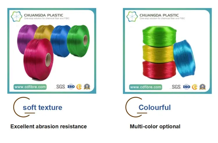 High Tenacity Multifilament FDY PP Yarn for Webbing Rope 840d/900d/1000d