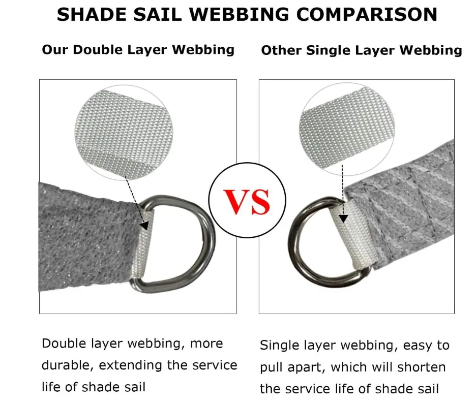 Hot Sale Sun Shade Sail with Competitive Price, Commercial Shade Sails