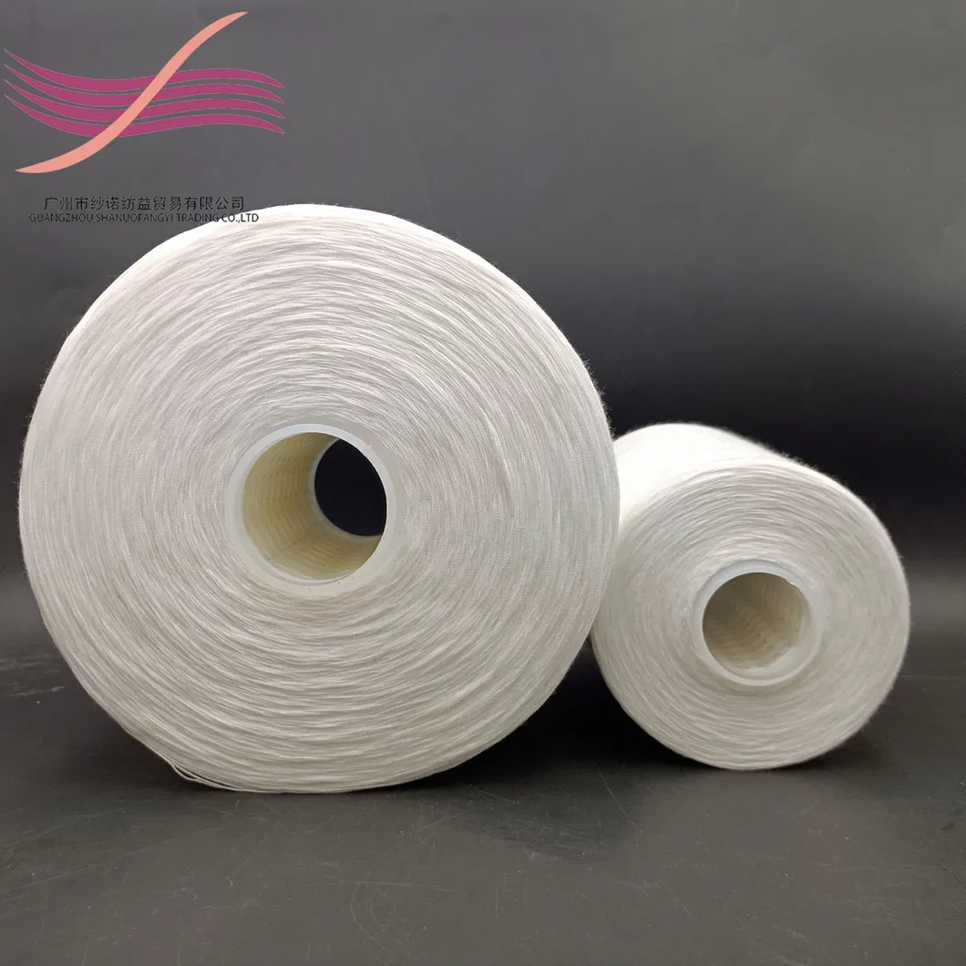 Large Inventory, Factory Direct Sales of High-Strength and High-Quality Raw White 42s / 2 Polyester Sewing Yarn