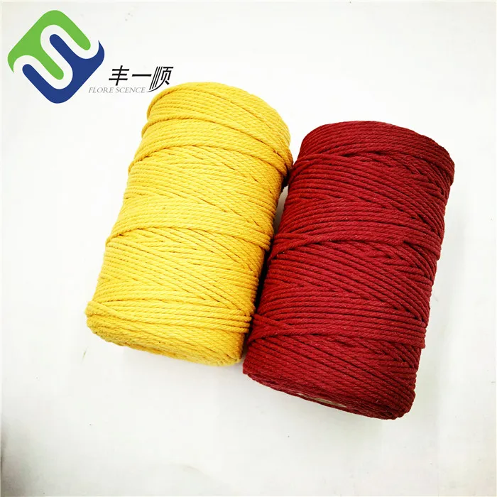 Macrame Cord 3mm 4mm 5mm Twisted Cotton Rope