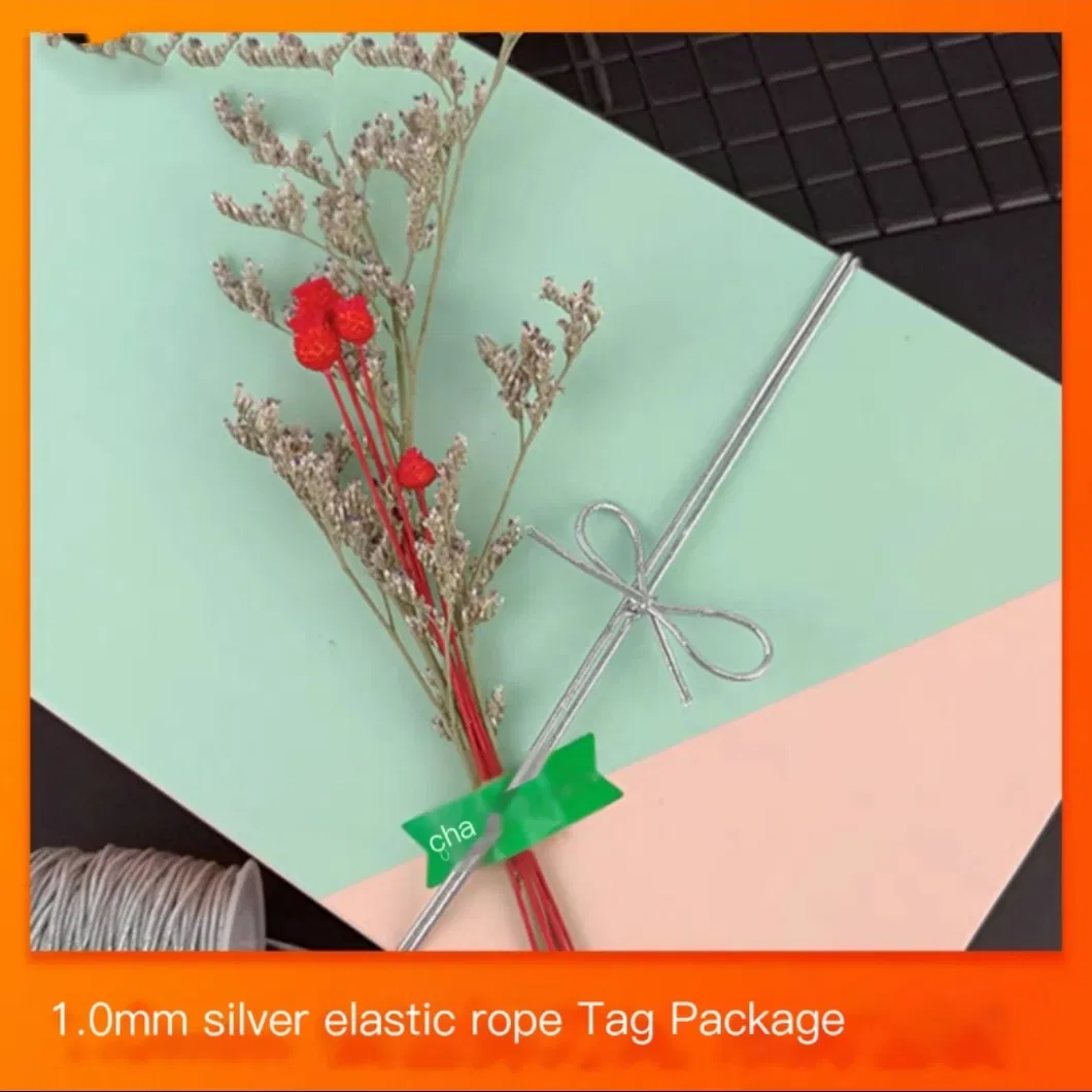 Metallic Yarn Elastic Cord Gold Glitter Elastic Rope