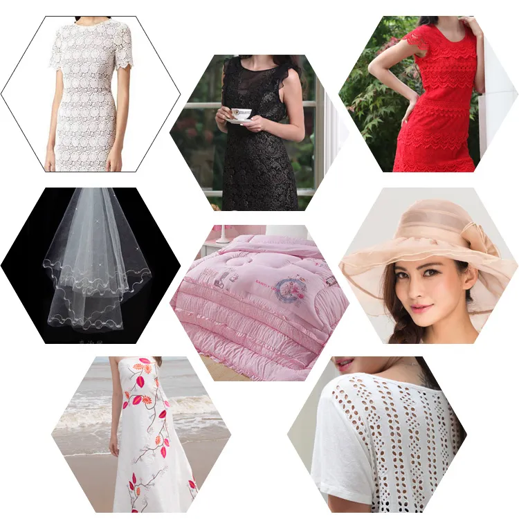 New Fashion Design Guipure Embroidery Lace Fabric