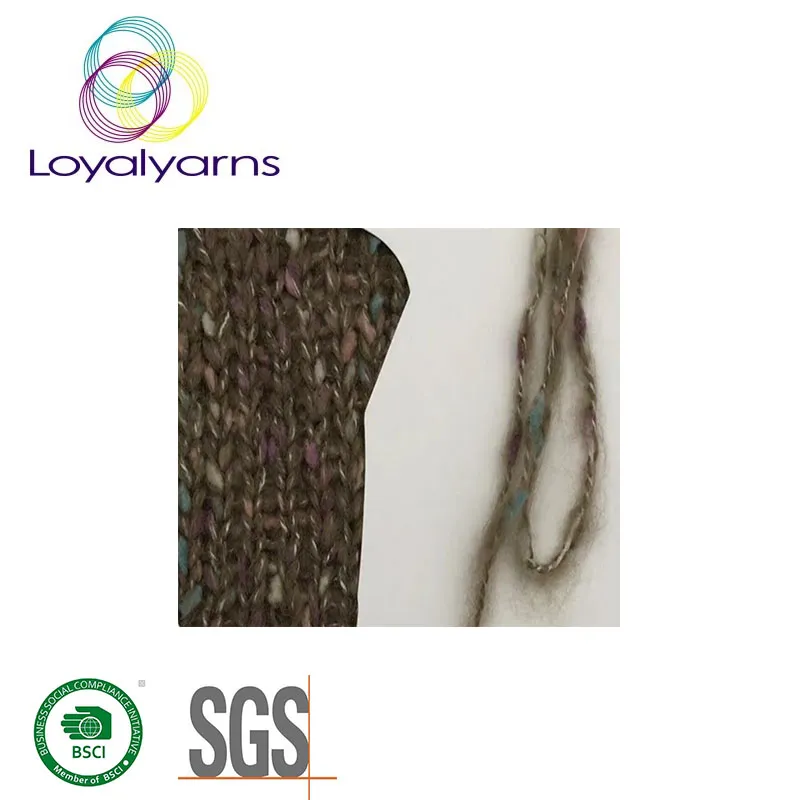 New Products Nylon/Acrylic/Polyester Blended Yarn for Knitting and Weaving Ly-N083