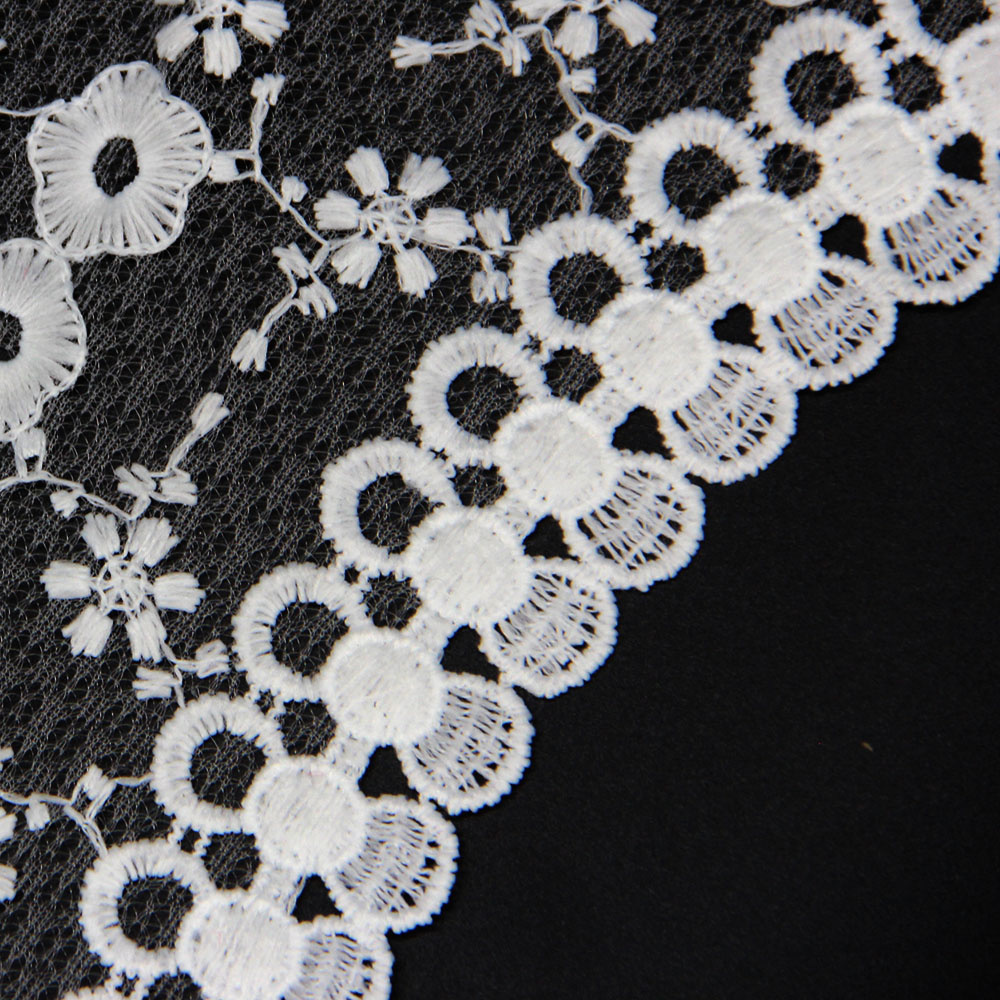 New Style Cotton Tassels Collar Lace with Flowers Pattern Ornament