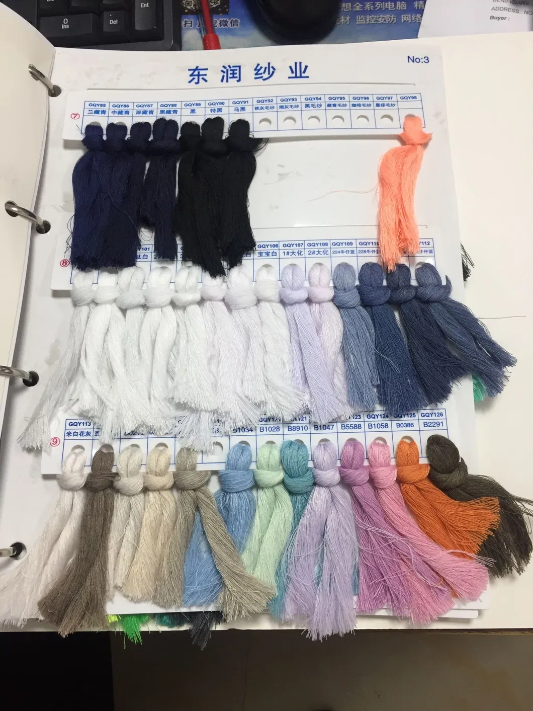 Polyester Spun Yarn 100% Polyester Tc Yarn 20s 21s 30s 31s for Knitting and Socks