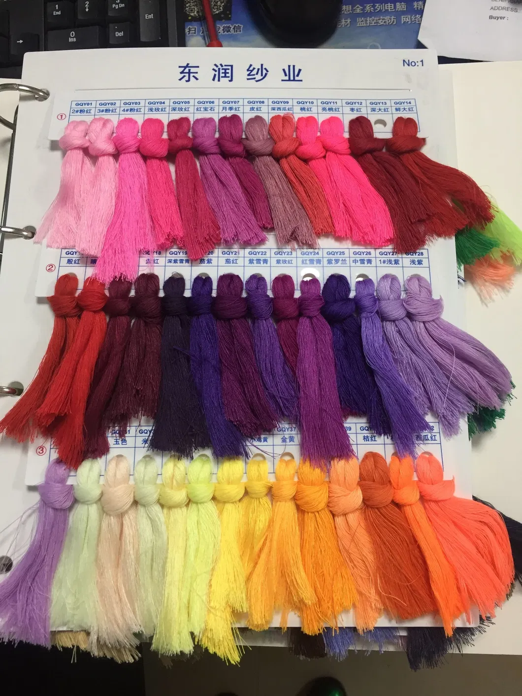 Polyester Spun Yarn 100% Polyester Tc Yarn 20s 21s 30s 31s for Knitting and Socks