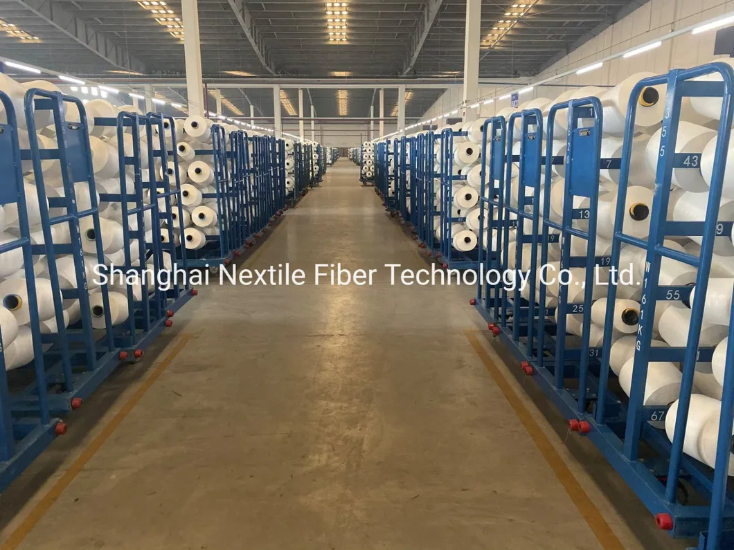 Polyester Yarn Flame Retardant (FR) Spun Yarn 30s 6500ppm Fireproof for Open End